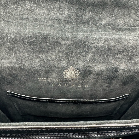 Launer London Traviata Top Handle Leather Bag Black - Picture 11 of 17